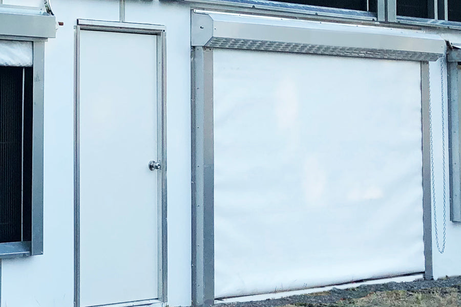 Insulated Roll-Up Door, Chain-Operated